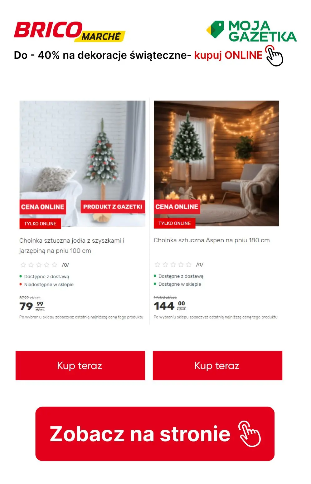 gazetka promocyjna BRICOMARCHE Do -40% na wybrana dekoracje świąteczne! - Strona 3