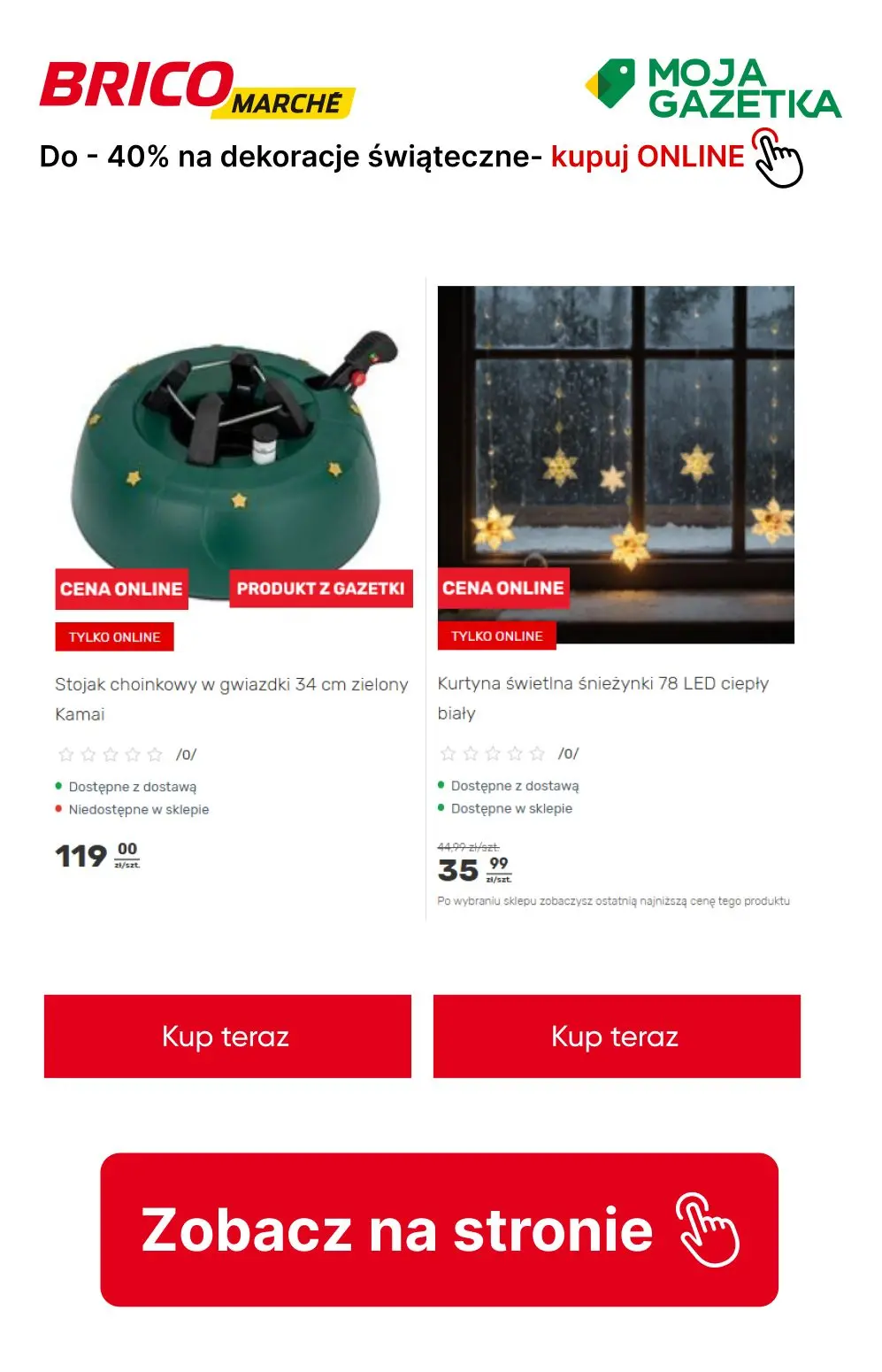 gazetka promocyjna BRICOMARCHE Do -40% na wybrana dekoracje świąteczne! - Strona 4