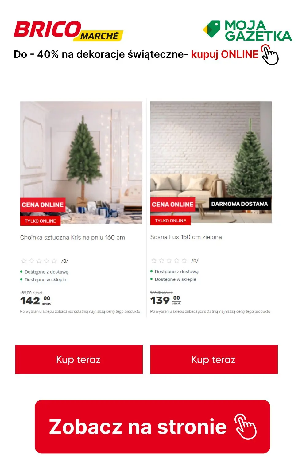 gazetka promocyjna BRICOMARCHE Do -40% na wybrana dekoracje świąteczne! - Strona 5