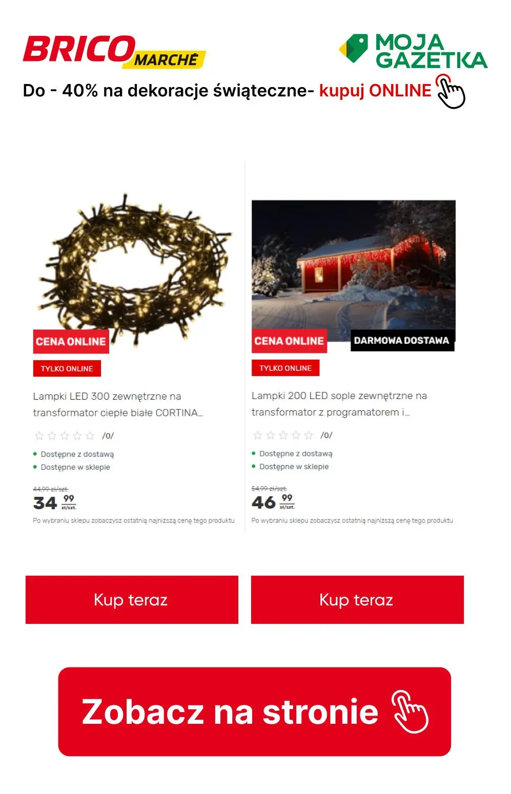 gazetka promocyjna BRICOMARCHE Do -40% na wybrana dekoracje świąteczne! - Strona 6