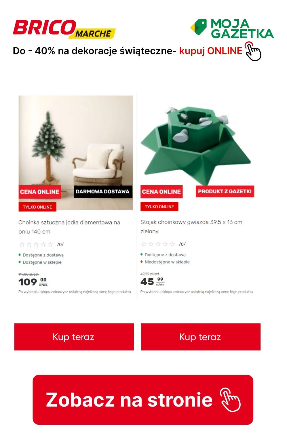 gazetka promocyjna BRICOMARCHE Do -40% na wybrana dekoracje świąteczne! - Strona 7