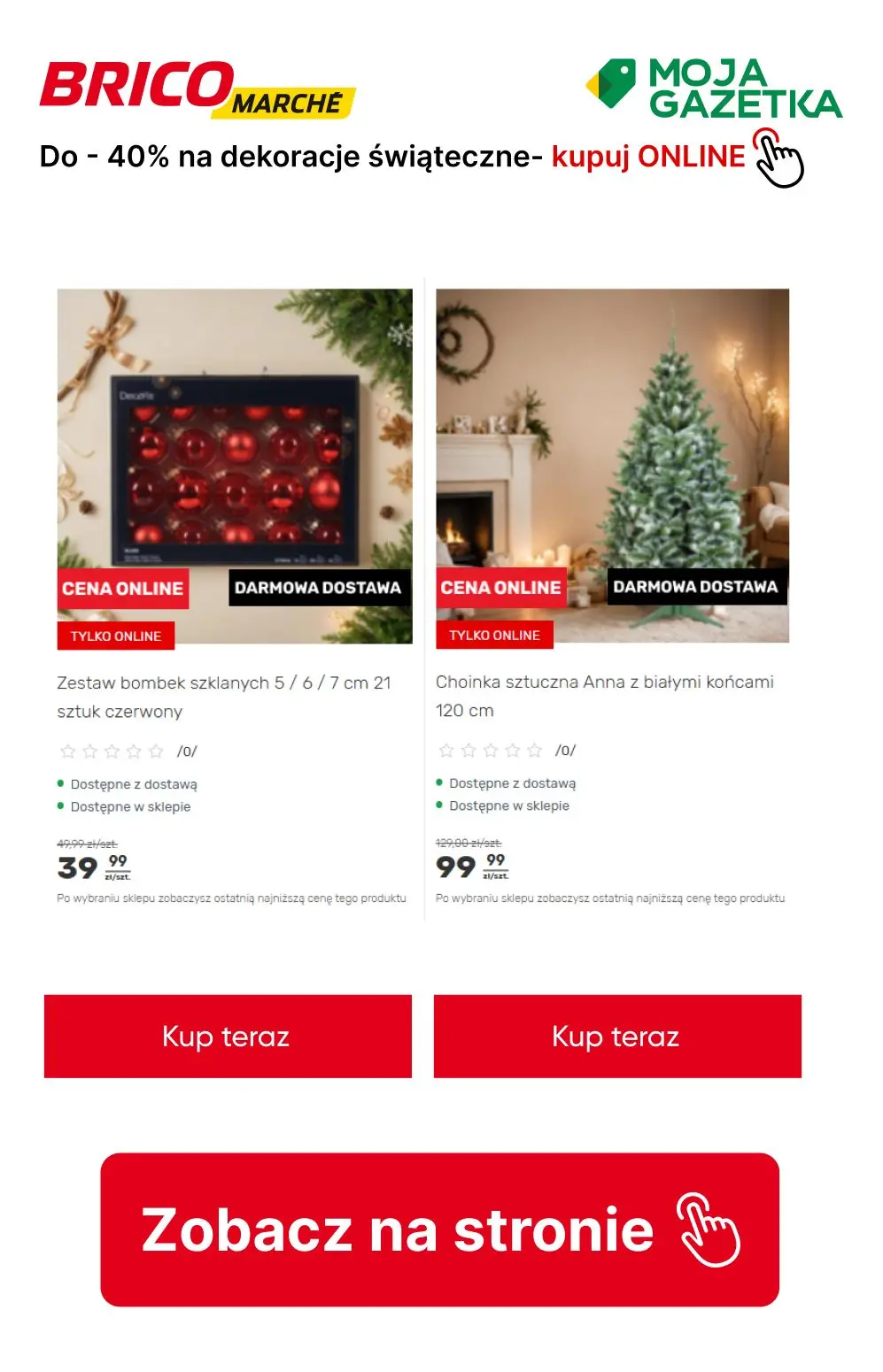 gazetka promocyjna BRICOMARCHE Do -40% na wybrana dekoracje świąteczne! - Strona 8