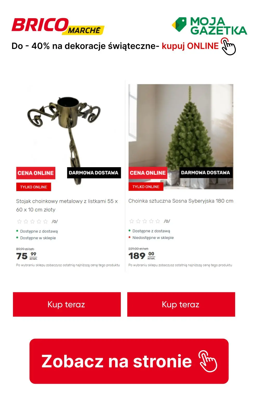 gazetka promocyjna BRICOMARCHE Do -40% na wybrana dekoracje świąteczne! - Strona 11