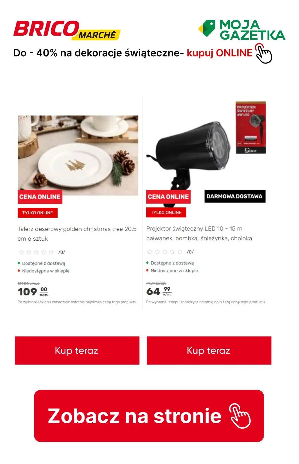gazetka promocyjna BRICOMARCHE Do -40% na wybrana dekoracje świąteczne! - Strona 12