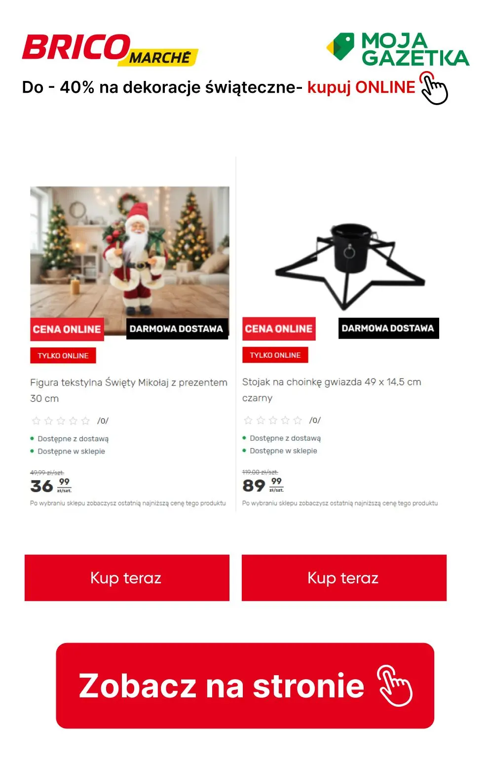 gazetka promocyjna BRICOMARCHE Do -40% na wybrana dekoracje świąteczne! - Strona 14