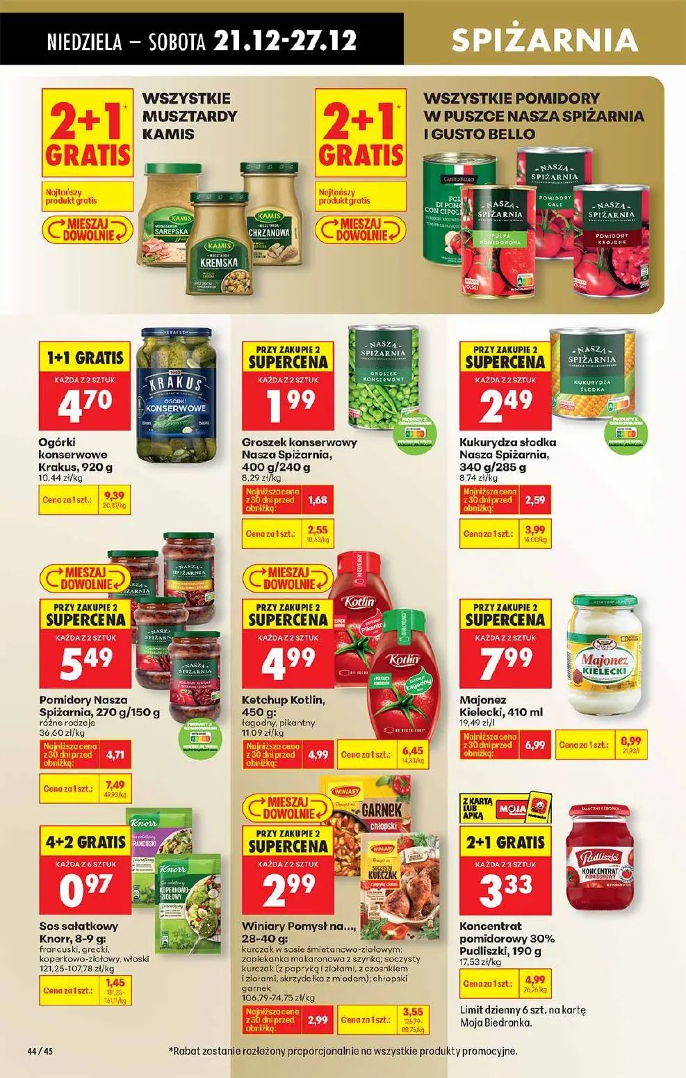 gazetka promocyjna Biedronka Od niedzieli - Strona 44