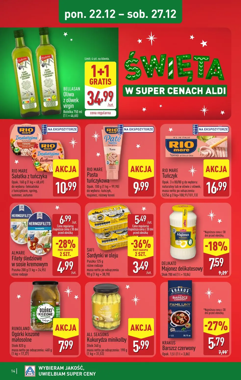gazetka promocyjna ALDI Święta w super cenach - Strona 14