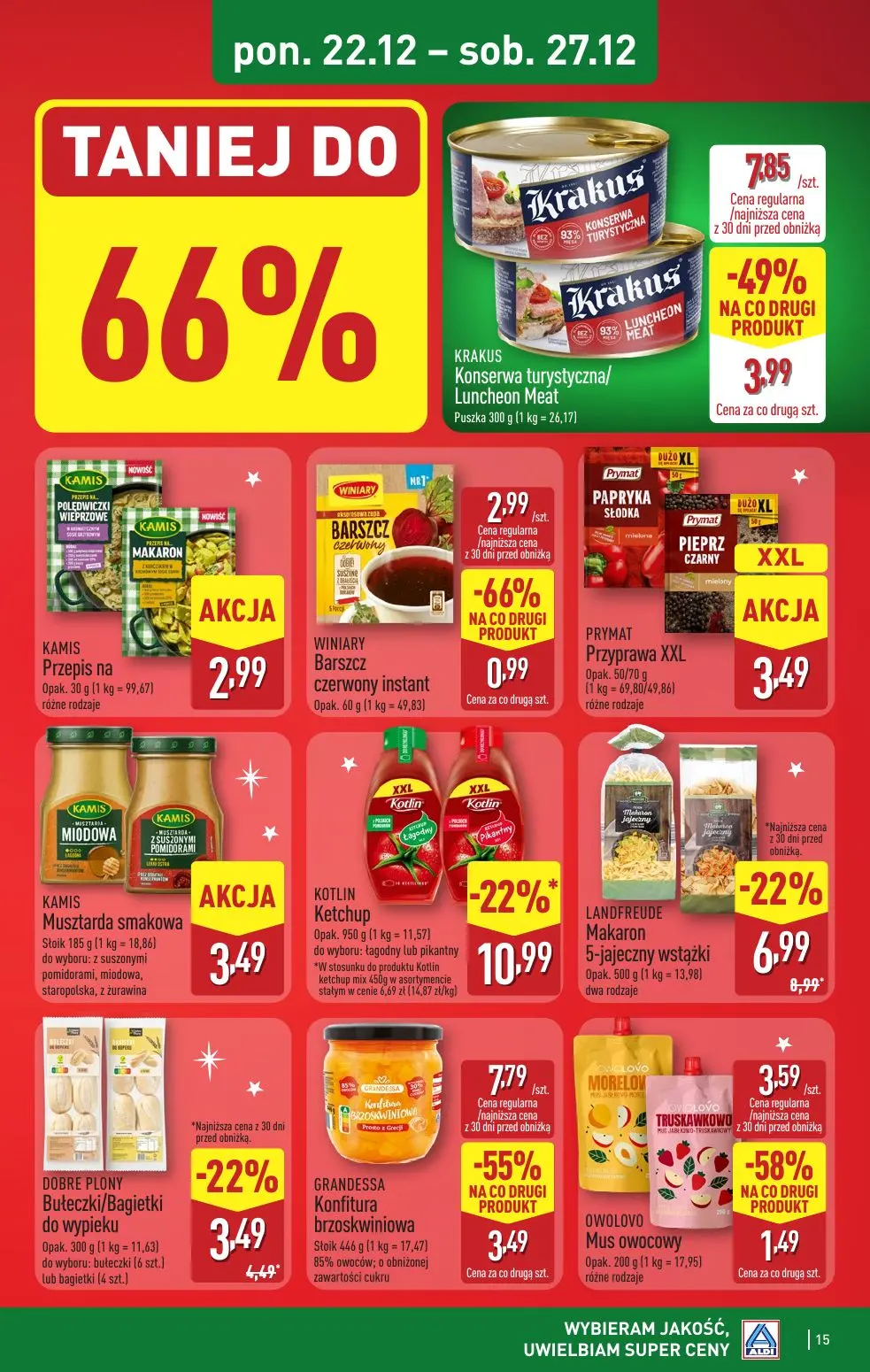 gazetka promocyjna ALDI Święta w super cenach - Strona 15