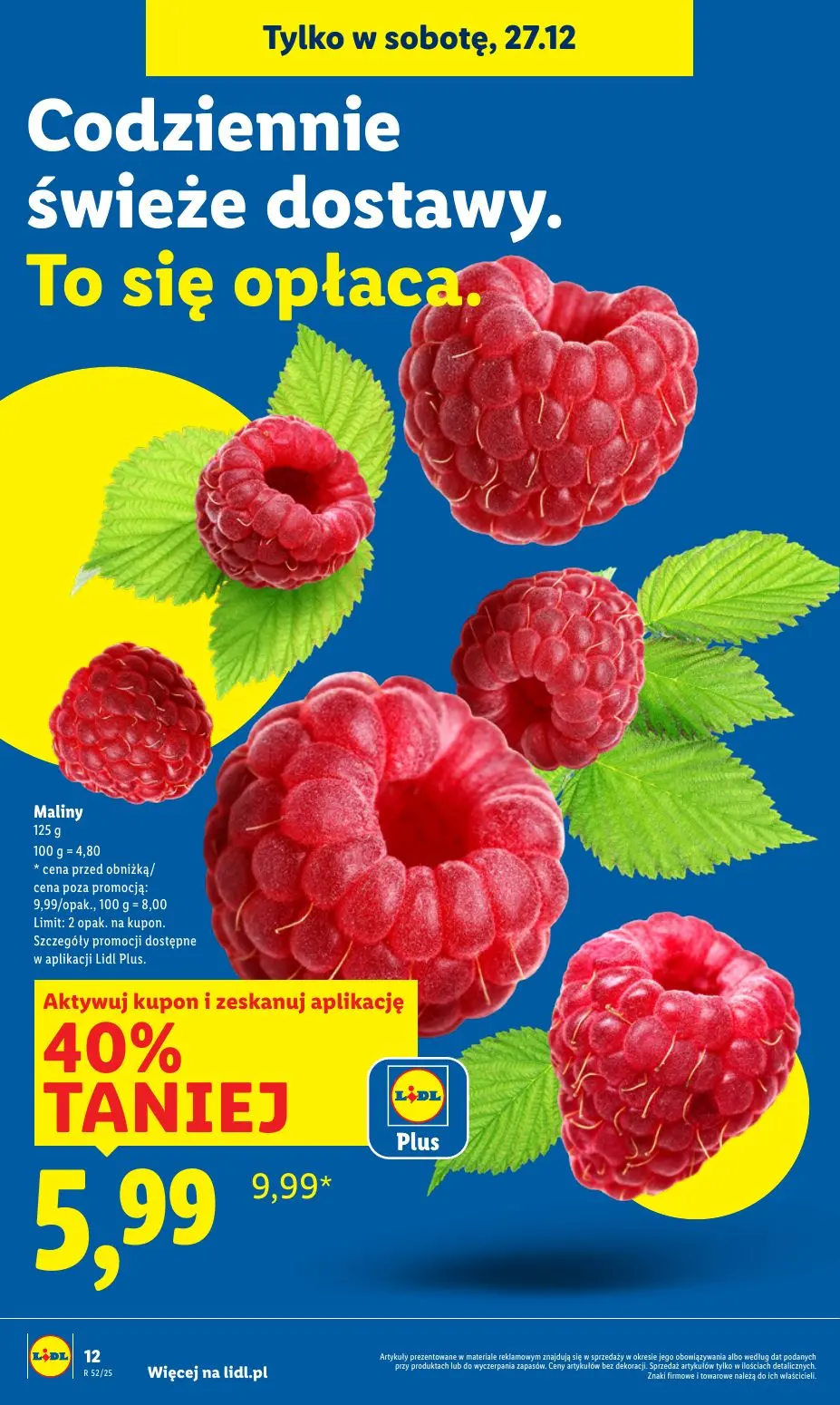 gazetka promocyjna LIDL Tylko w sobotę - Strona 12