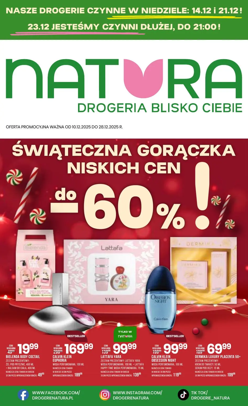 gazetka promocyjna Natura Świąteczna gorączka niskich cen - Strona 1