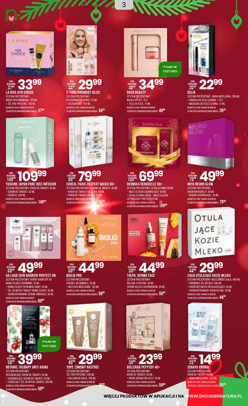 gazetka promocyjna Natura Świąteczna gorączka niskich cen - Strona 3