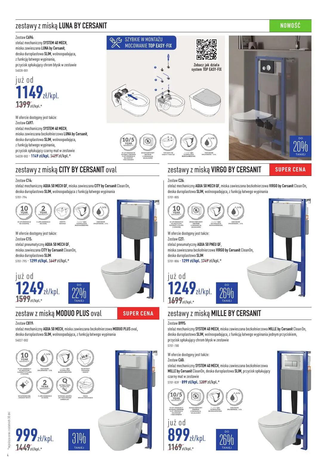 gazetka promocyjna Cersanit Moc promocji - Strona 4
