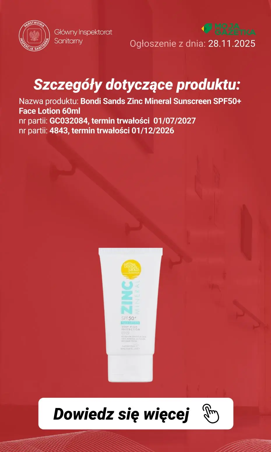 gazetka promocyjna Ostrzeżenia i alerty Ostrzeżenie publiczne dotyczące kosmetyków - Niewłaściwa jakość produktów kosmetycznych – rozwarstwienie. - Strona 3