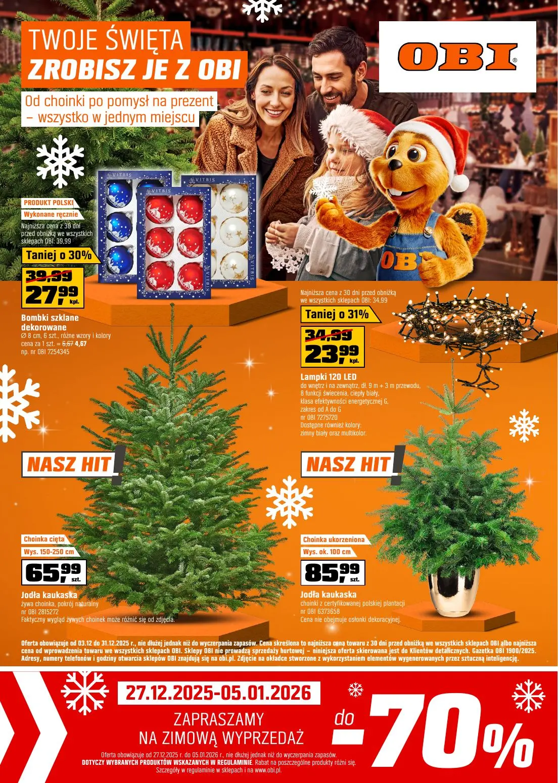 gazetka promocyjna OBI Twoje Święta zrobisz je z OBI - Strona 1