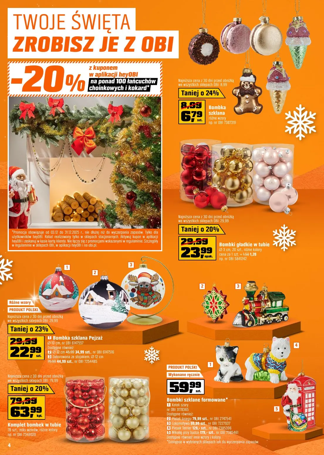 gazetka promocyjna OBI Twoje Święta zrobisz je z OBI - Strona 4