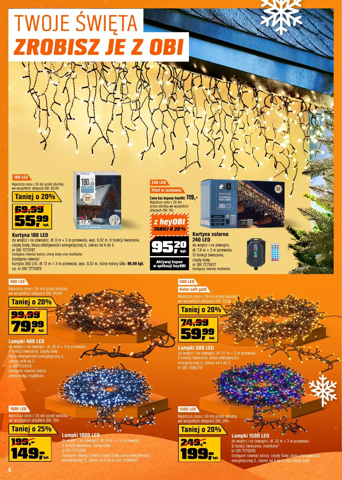 gazetka promocyjna OBI Twoje Święta zrobisz je z OBI - Strona 6