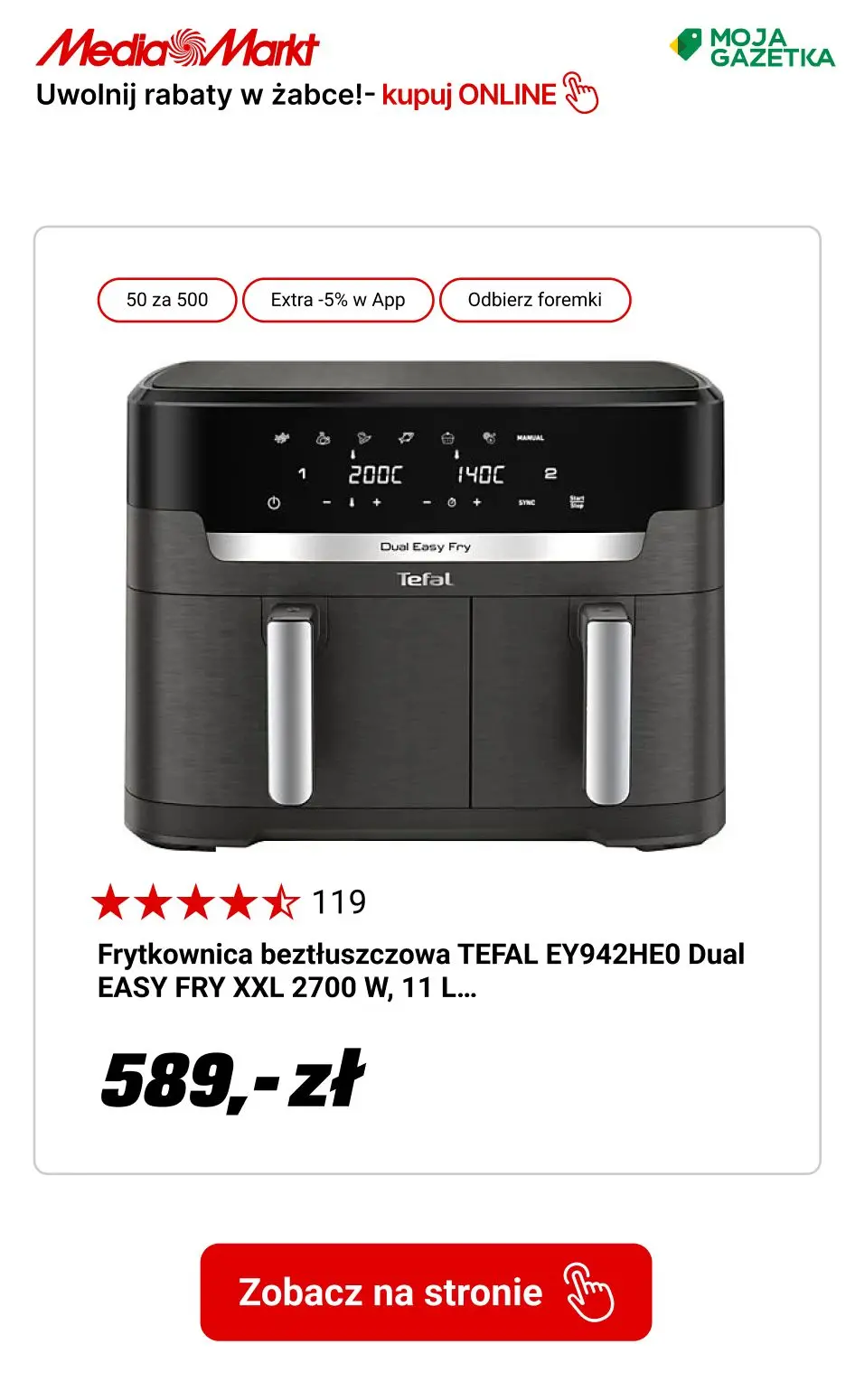 gazetka promocyjna Media Markt Kupon rabatowy z żabki do Apki! - Strona 11