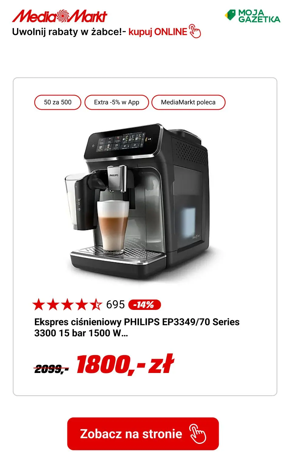 gazetka promocyjna Media Markt Kupon rabatowy z żabki do Apki! - Strona 13