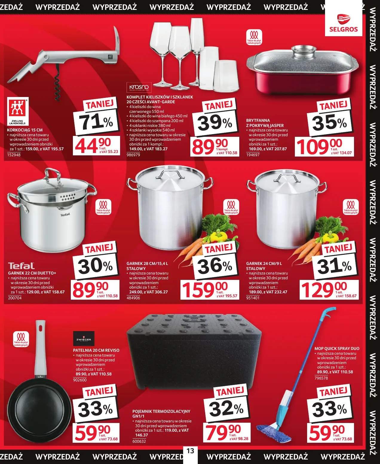 gazetka promocyjna SELGROS Katalog Świąteczna Wyprzedaż - Strona 13
