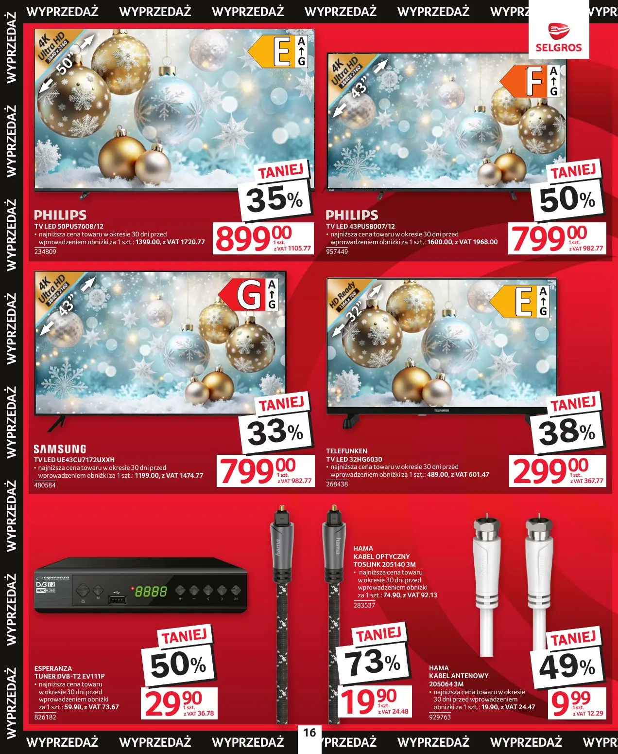 gazetka promocyjna SELGROS Katalog Świąteczna Wyprzedaż - Strona 16