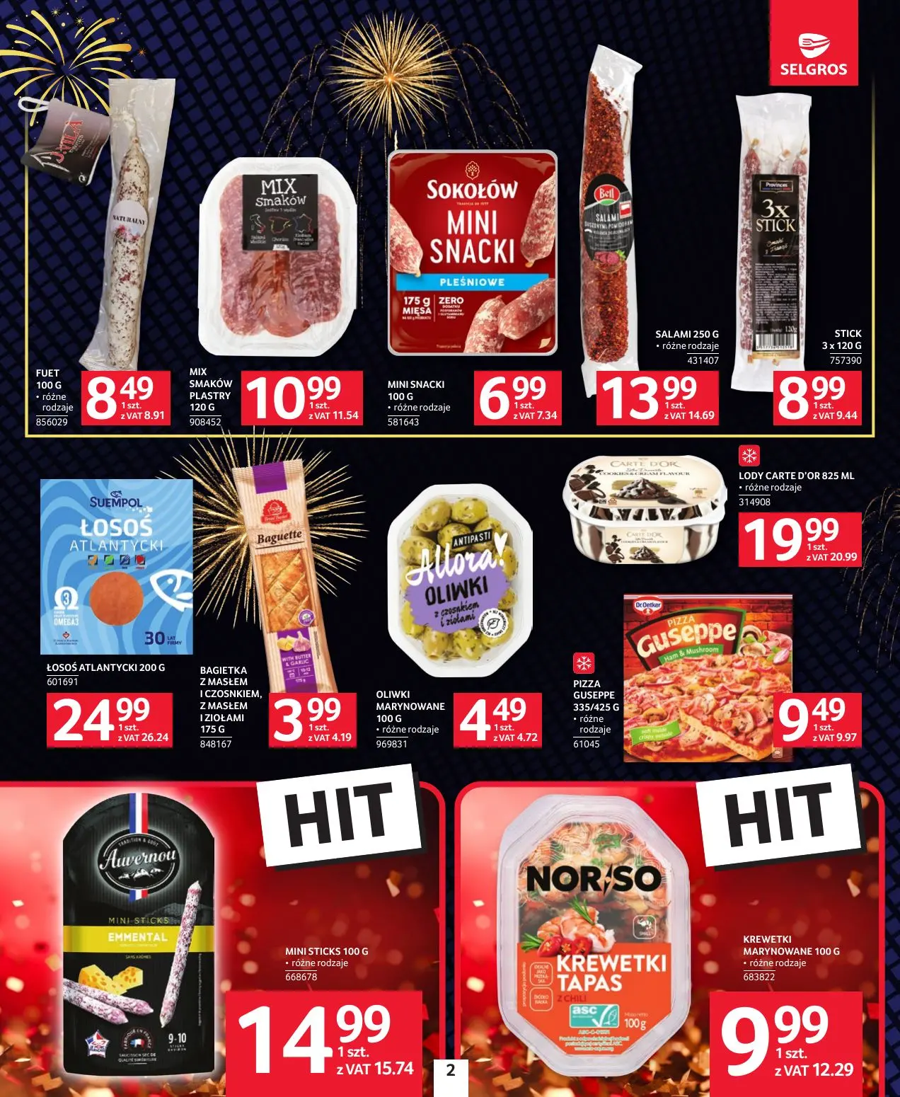 gazetka promocyjna SELGROS Sylwester Pełen Smaku - Strona 2