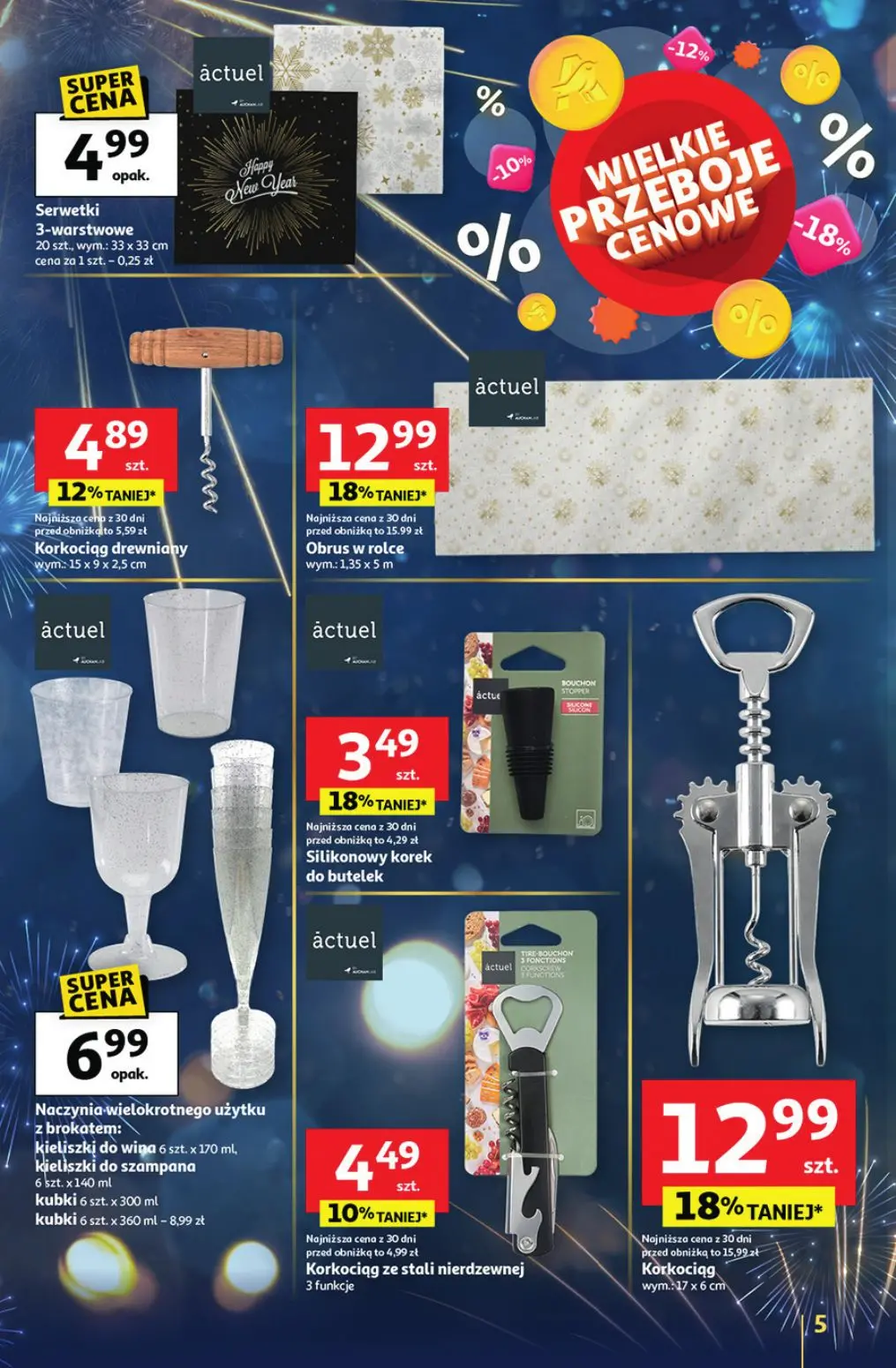 gazetka promocyjna Auchan Sylwestrowe okazje - Strona 5