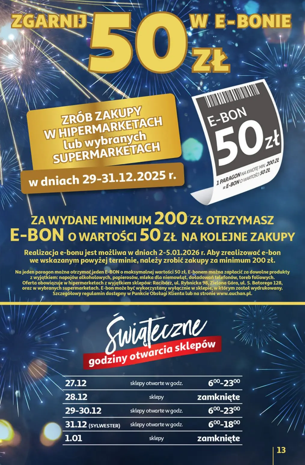 gazetka promocyjna Auchan Sylwestrowe okazje - Strona 13