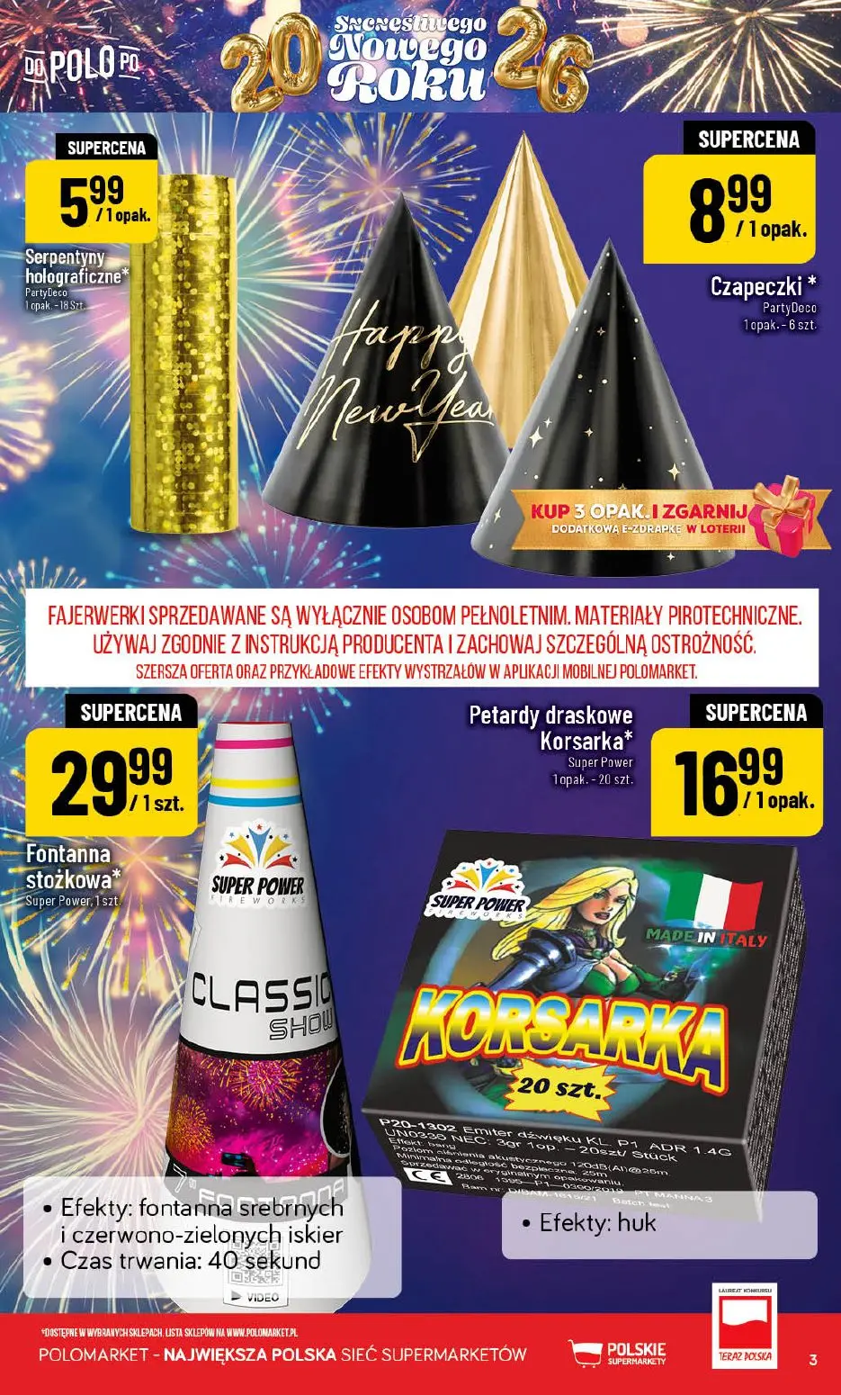 gazetka promocyjna POLOmarket Do Polo po Szczęśliwego Nowego Roku - Strona 3