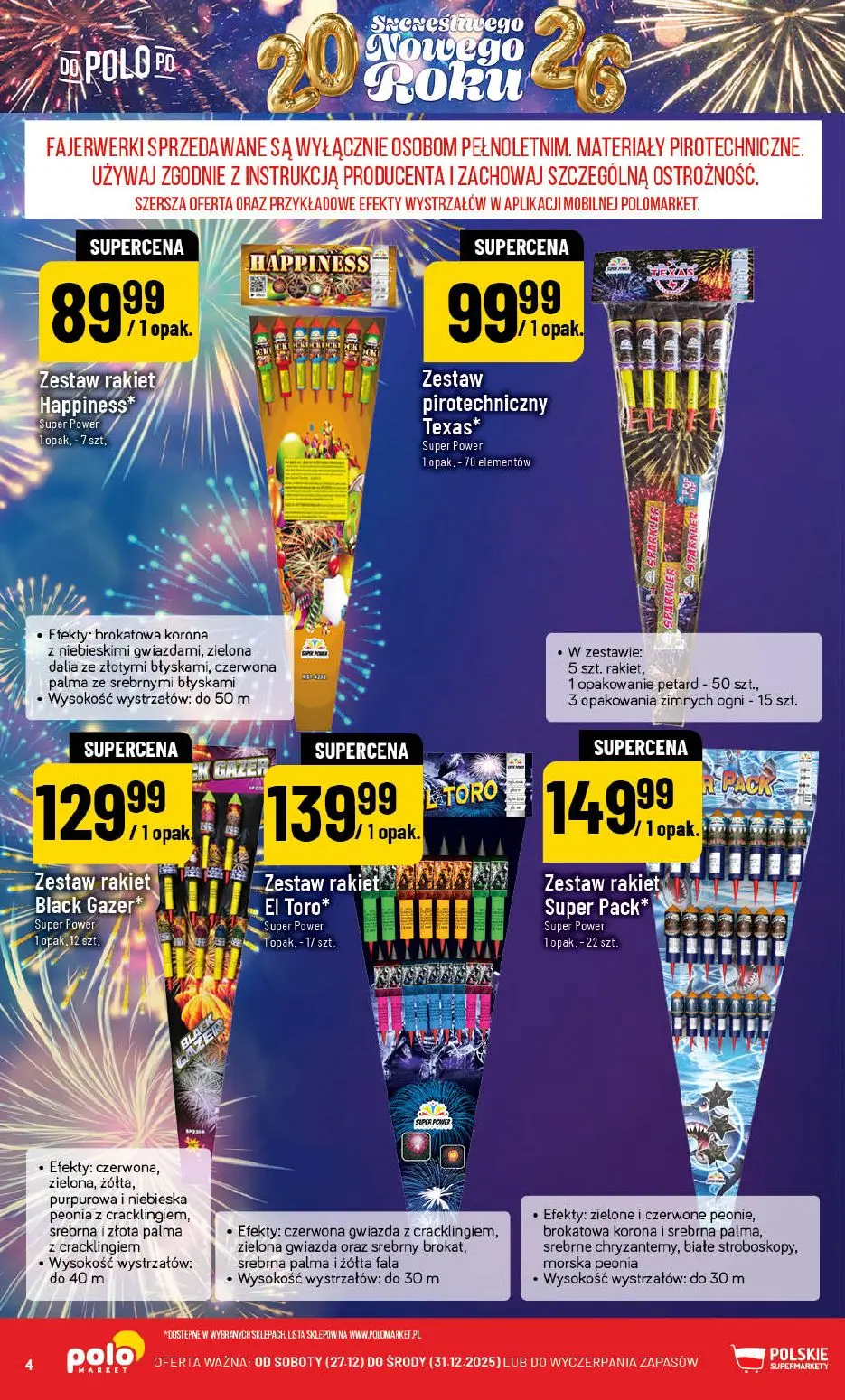 gazetka promocyjna POLOmarket Do Polo po Szczęśliwego Nowego Roku - Strona 4