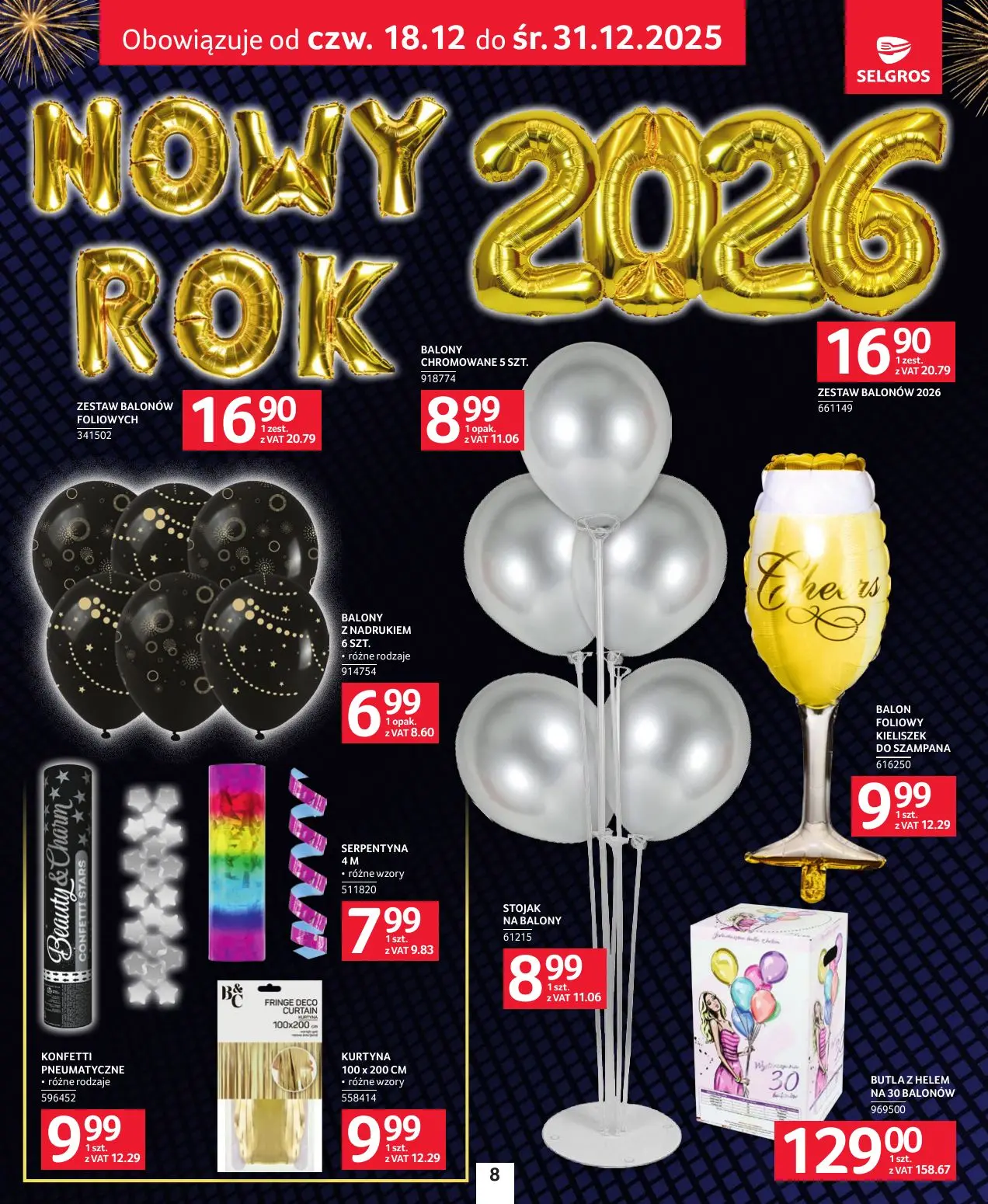 gazetka promocyjna SELGROS Sylwester Pełen Emocji - Strona 8