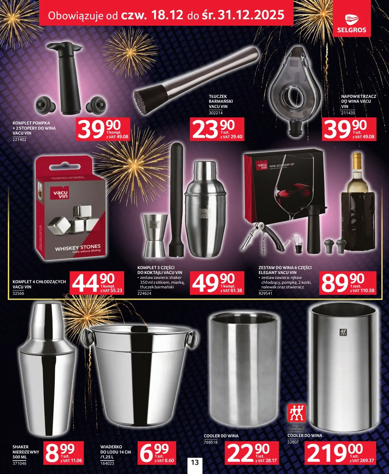 gazetka promocyjna SELGROS Sylwester Pełen Emocji - Strona 13