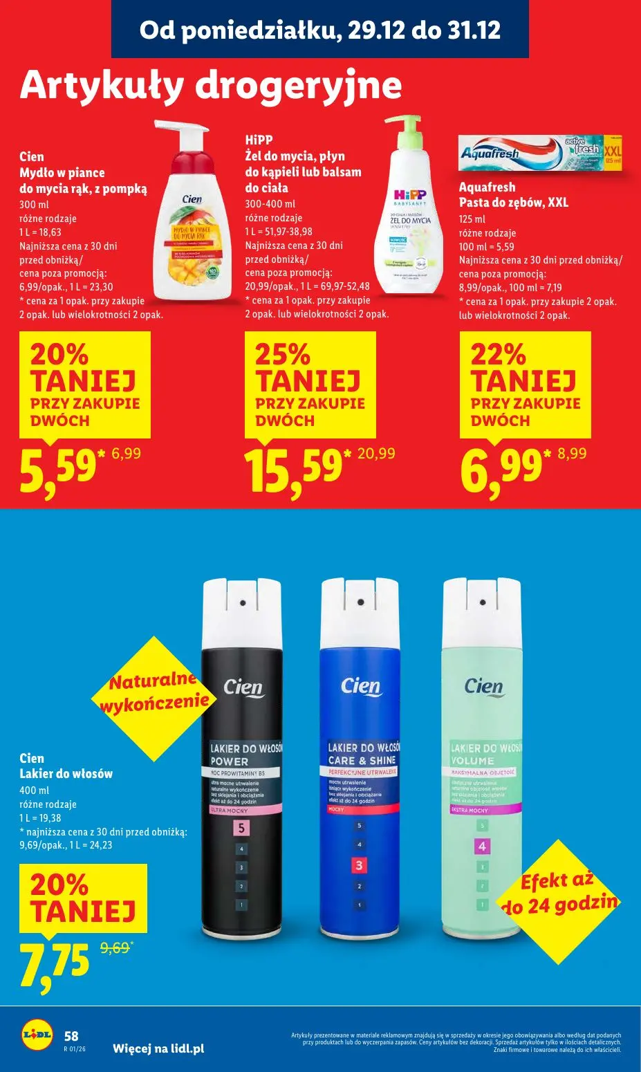 gazetka promocyjna LIDL Od poniedziałku - Strona 58