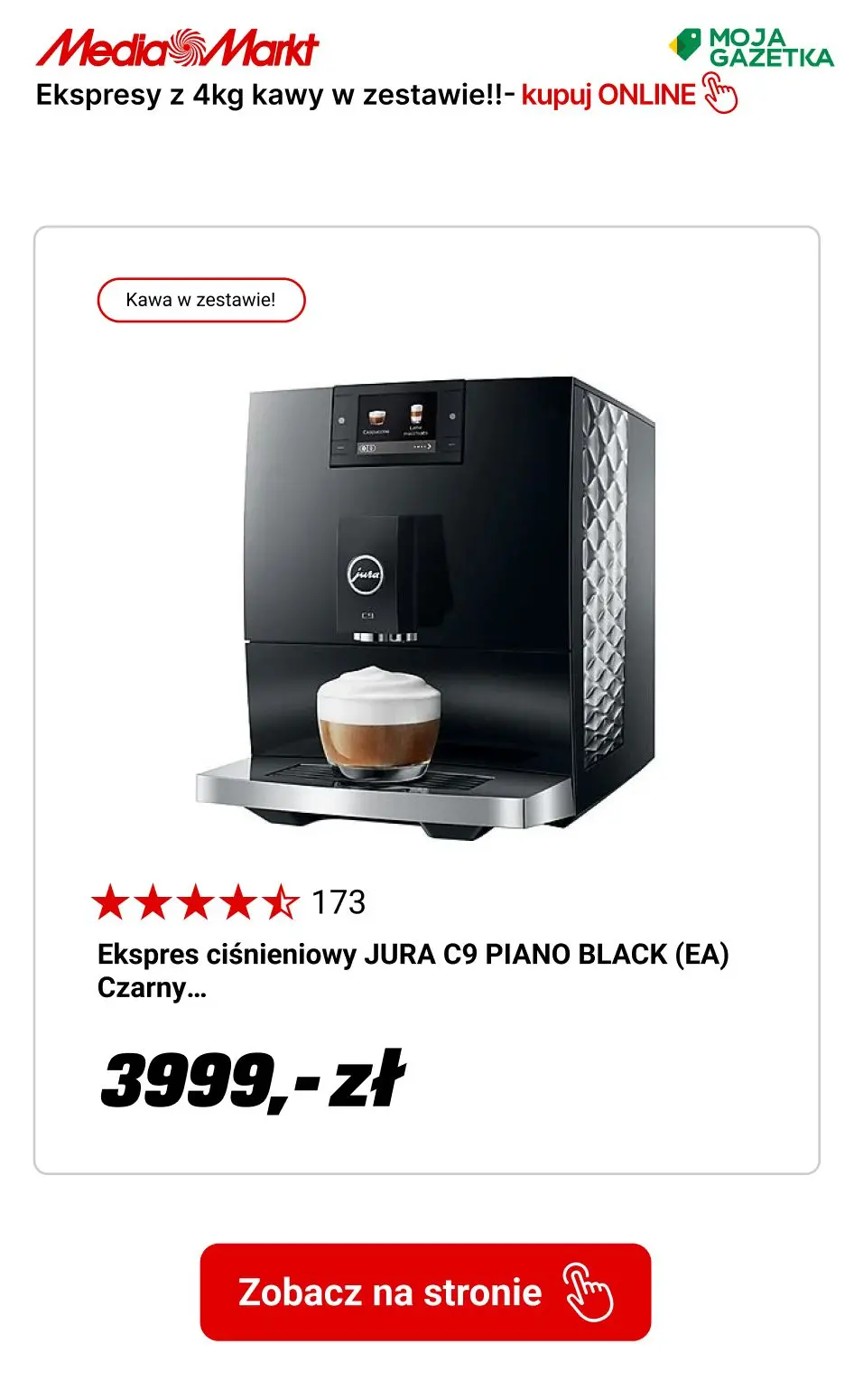 gazetka promocyjna Media Markt Ekspresy automatyczne z 4kg kawy Eduscho w zestawie! - Strona 10