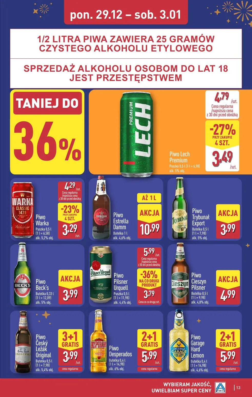 gazetka promocyjna ALDI 29.12.2025-3.01.2026 - Strona 13