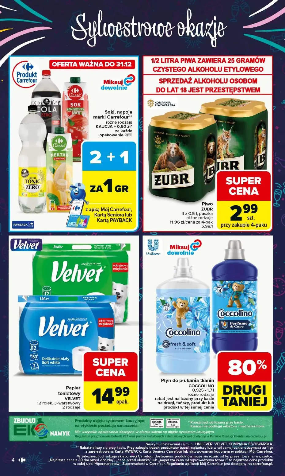 gazetka promocyjna Carrefour Wszystko na Sylwestra - Strona 4