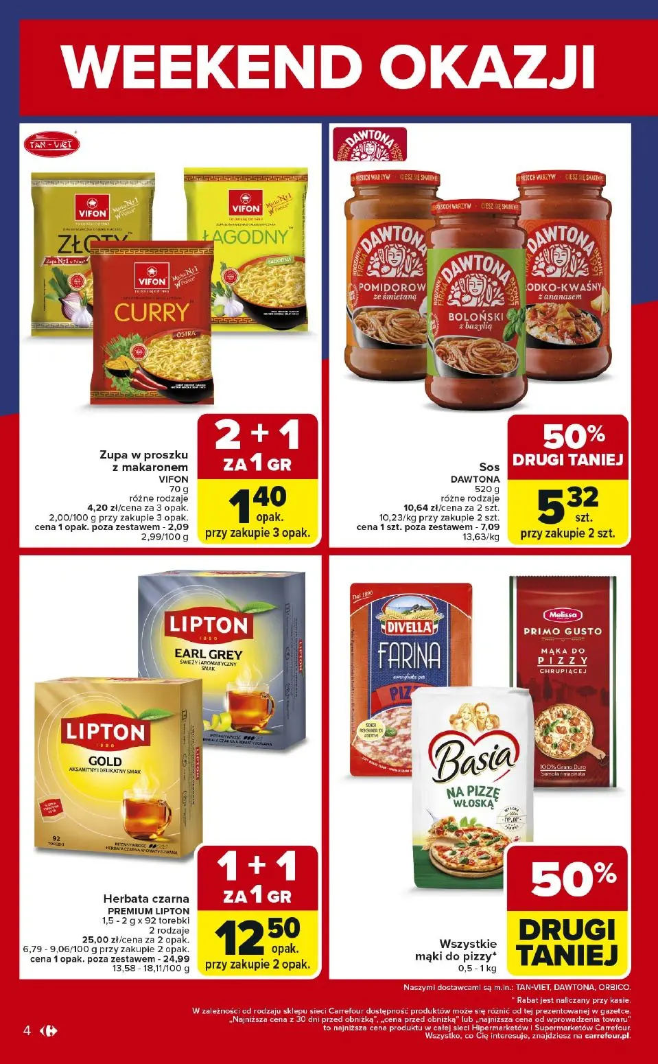 gazetka promocyjna Carrefour Market Weekend okazji już od piątku! - Strona 4