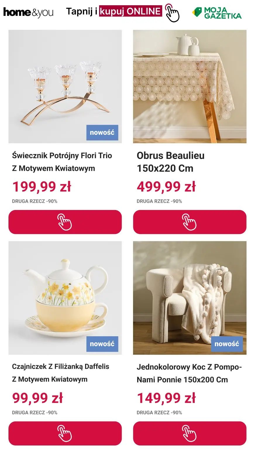 gazetka promocyjna home&you Druga rzecz -90% - Strona 4