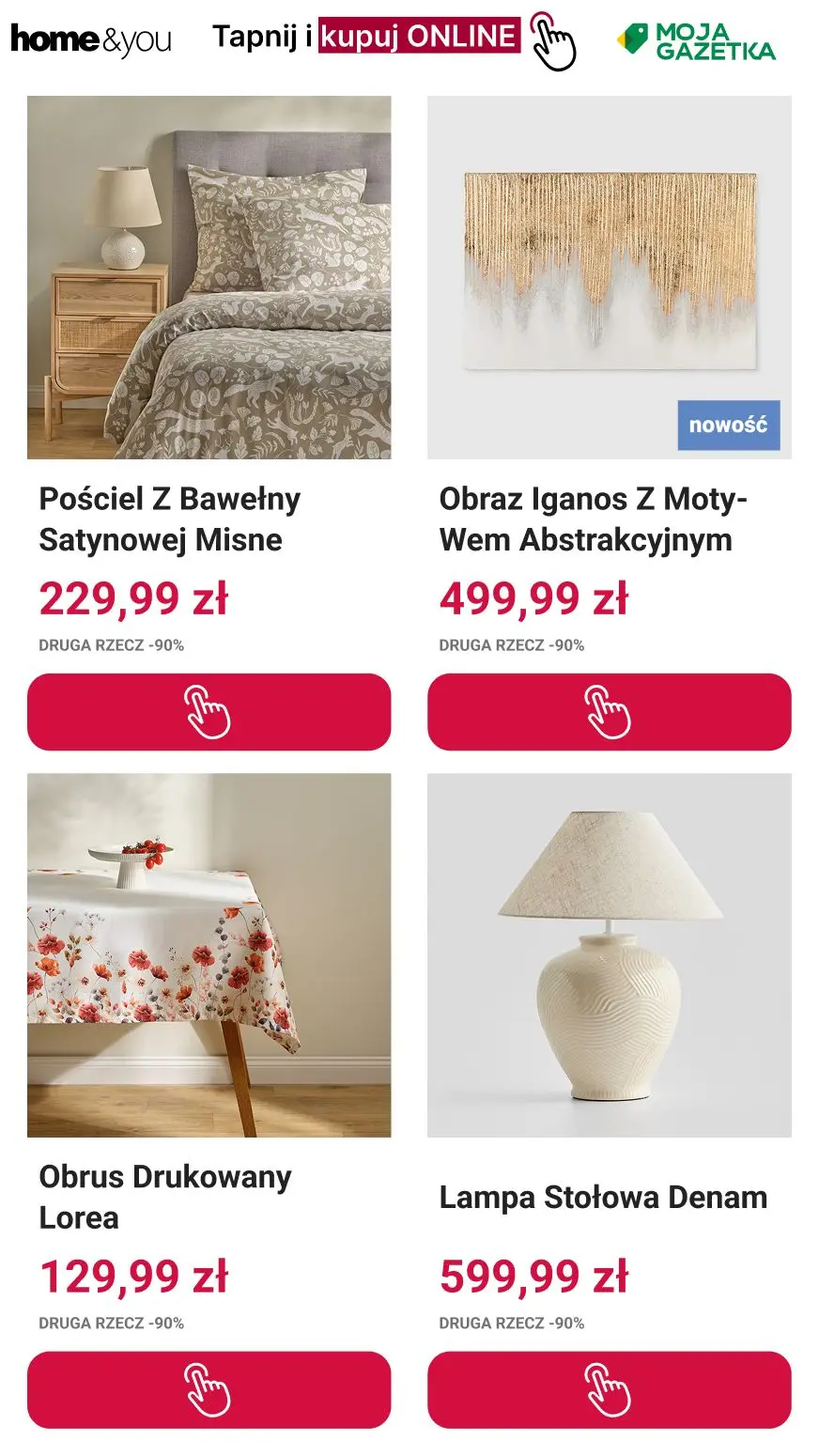gazetka promocyjna home&you Druga rzecz -90% - Strona 12
