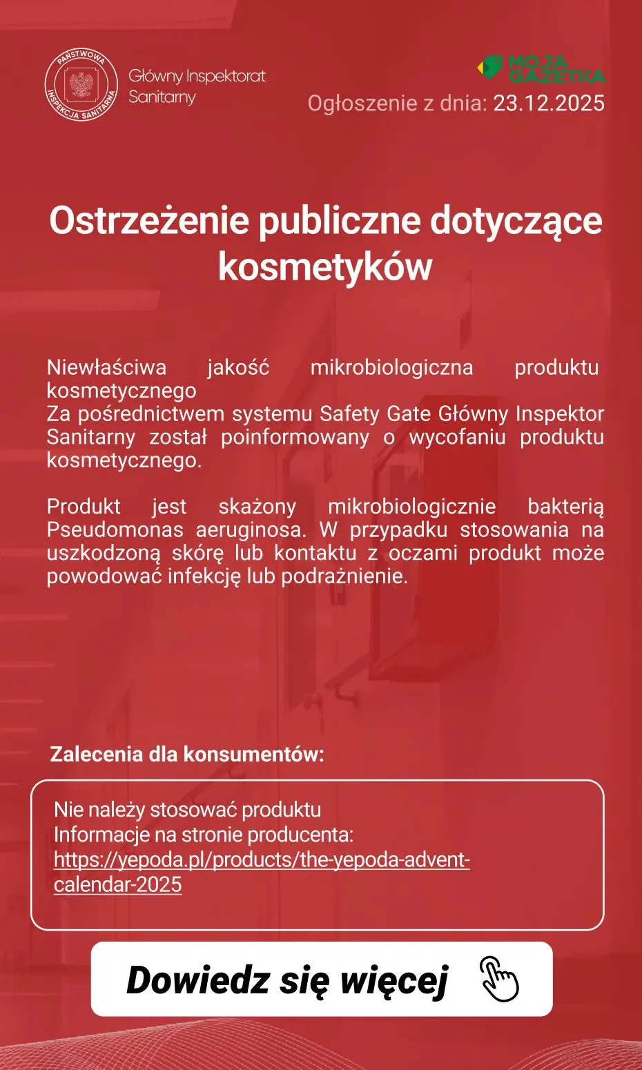 gazetka promocyjna Ostrzeżenia i alerty Ostrzeżenie publiczne dotyczące kosmetyków - Strona 2