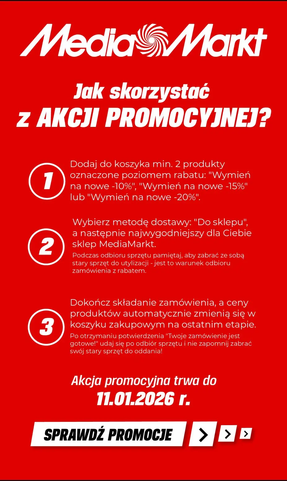 gazetka promocyjna Media Markt Wymieniamy stare na nowe! Zgarnij 10%, 15%, a nawet 20% rabatu! - Strona 2