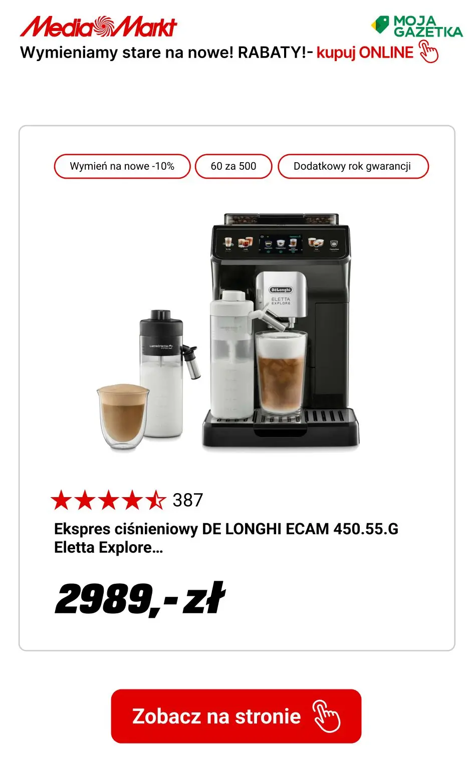 gazetka promocyjna Media Markt Wymieniamy stare na nowe! Zgarnij 10%, 15%, a nawet 20% rabatu! - Strona 10