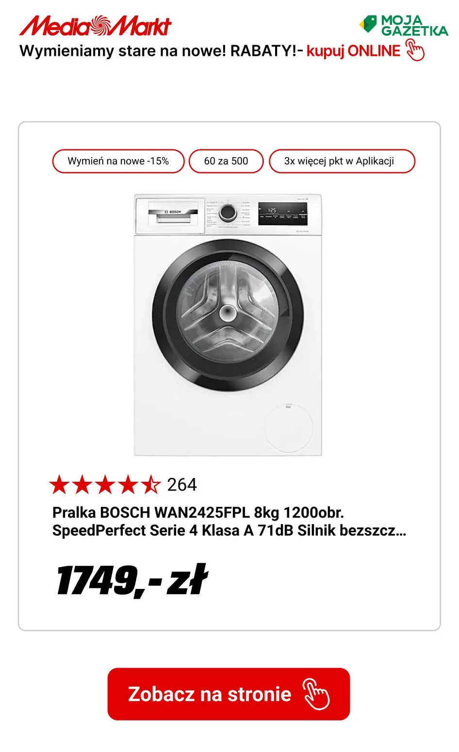gazetka promocyjna Media Markt Wymieniamy stare na nowe! Zgarnij 10%, 15%, a nawet 20% rabatu! - Strona 13