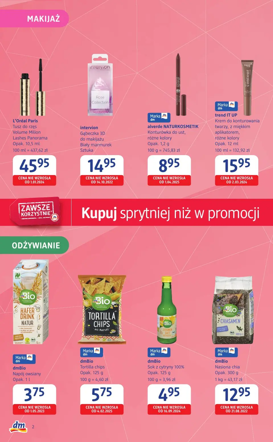gazetka promocyjna Drogeria dm Kupuj sprytniej niż w promocji - Strona 2