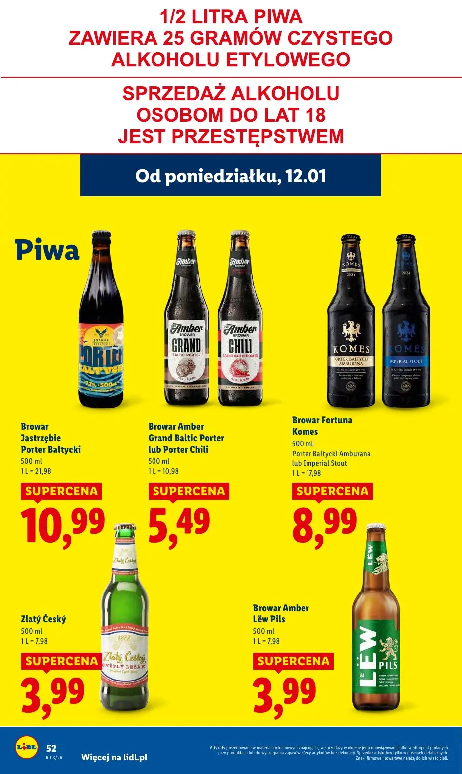 gazetka promocyjna LIDL Od poniedziałku  - Strona 52