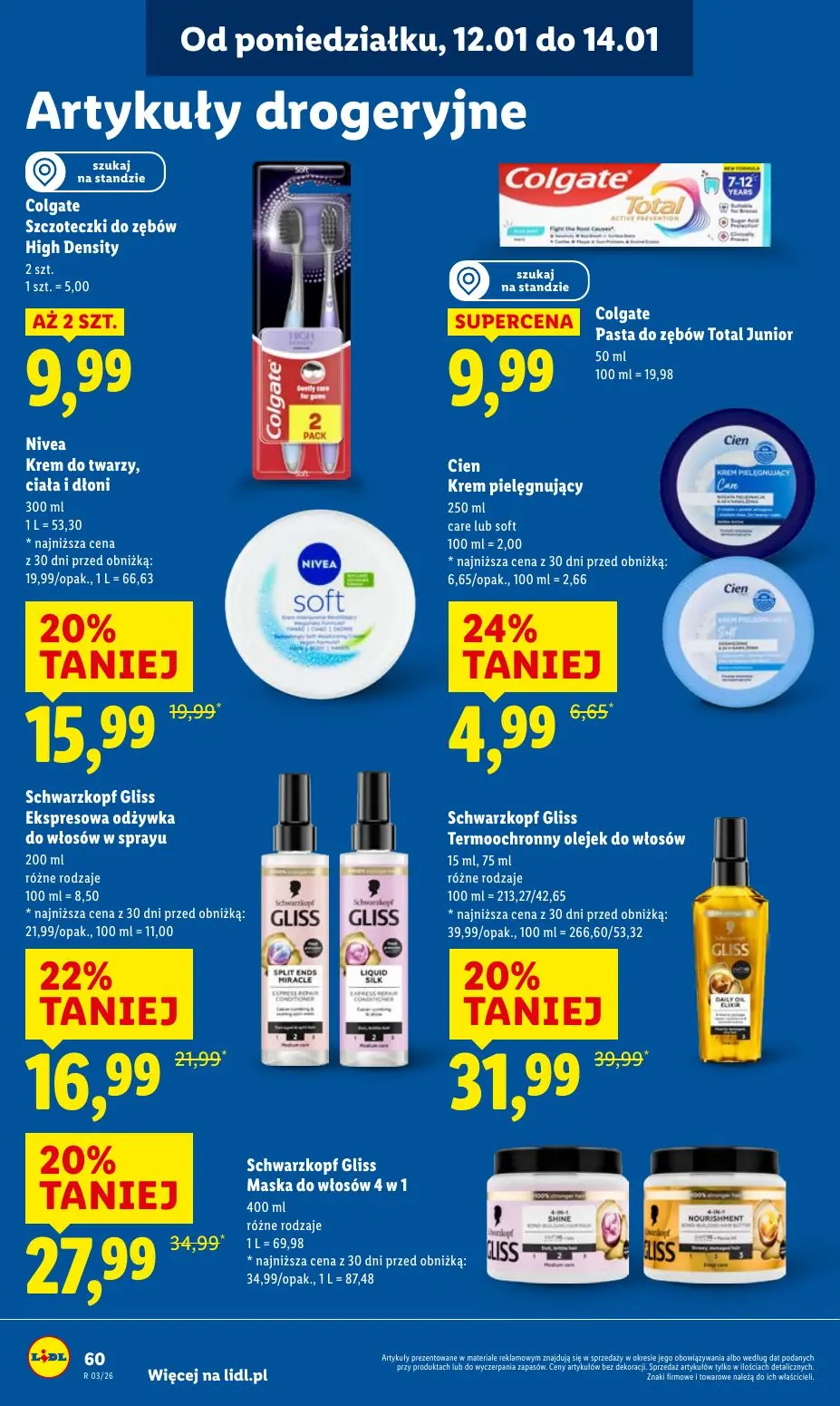 gazetka promocyjna LIDL Od poniedziałku  - Strona 60