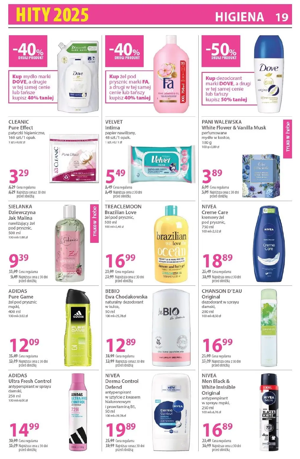 gazetka promocyjna hebe Hity 2025 - Strona 19