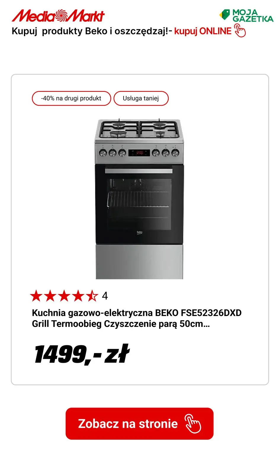 gazetka promocyjna Media Markt Kup dwa produkty Beko i oszczędź 40% ceny tańszego produktu! - Strona 5