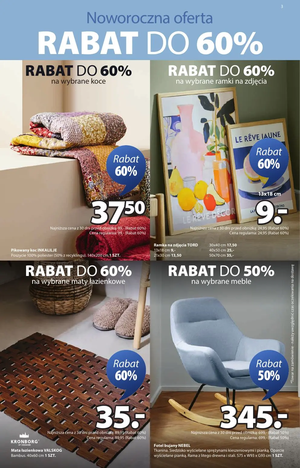 gazetka promocyjna JYSK Wyprzedaż - rabaty do 70% - Strona 3