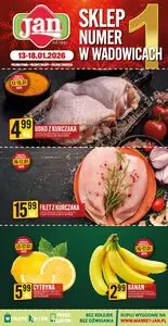 Gazetka promocyjna Jan, ważna od 2026-01-13 do 2026-01-18.