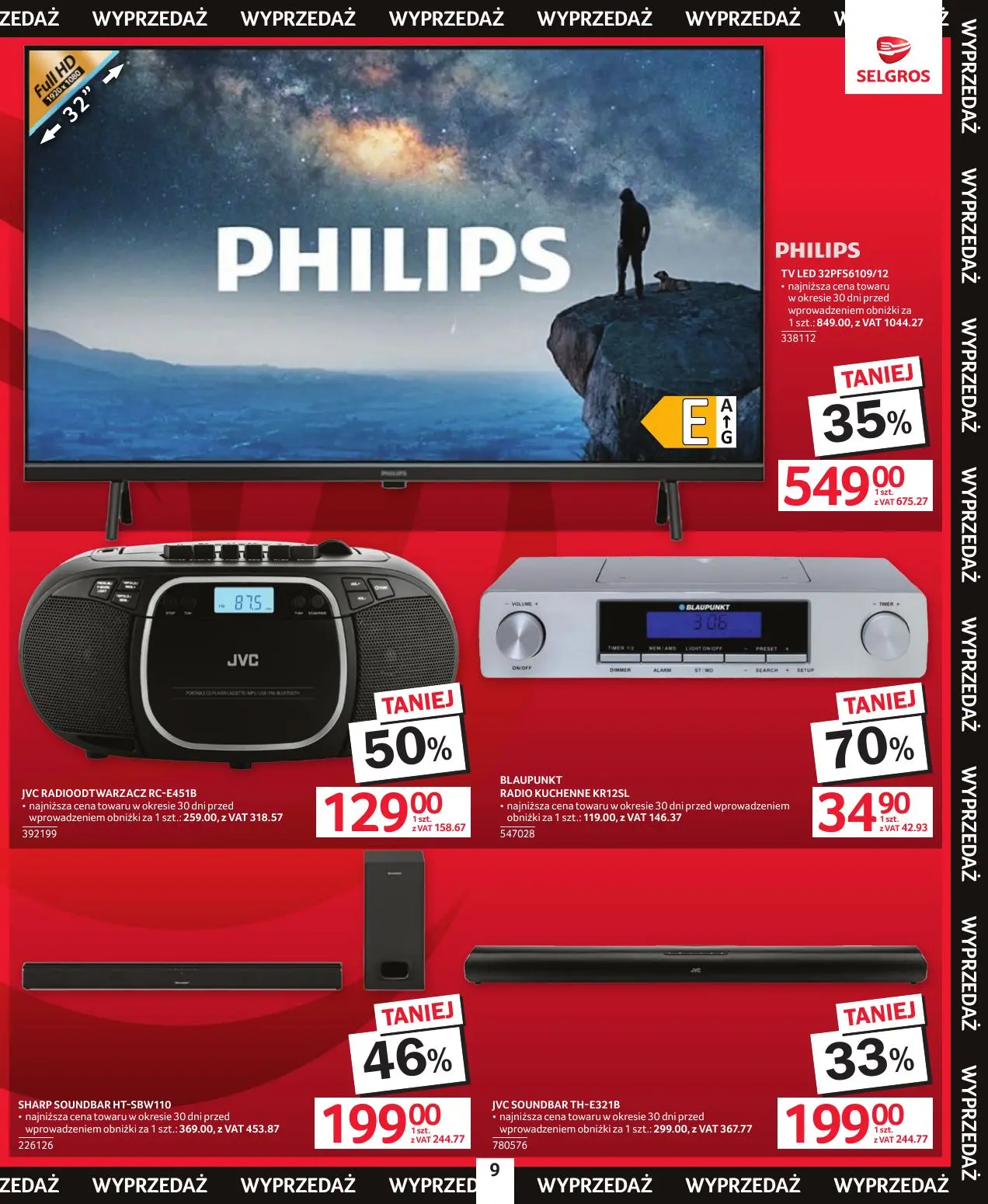 gazetka promocyjna SELGROS Oferta wyprzedażowa - Strona 9